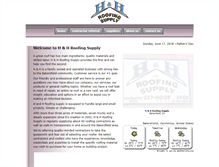 Tablet Screenshot of handhroofingsupply.com